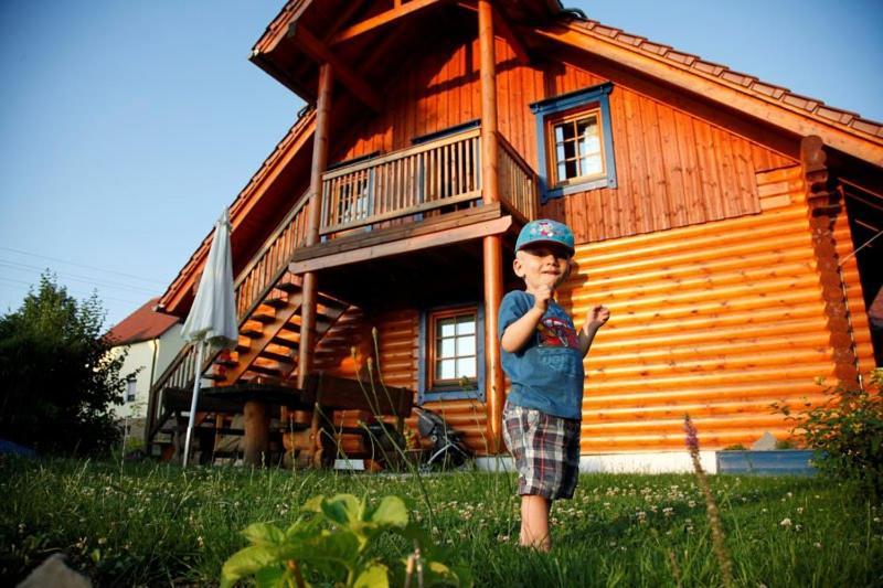 Ferienwohnung Im Blockhaus Rosenkranz Rathmannsdorf Екстер'єр фото